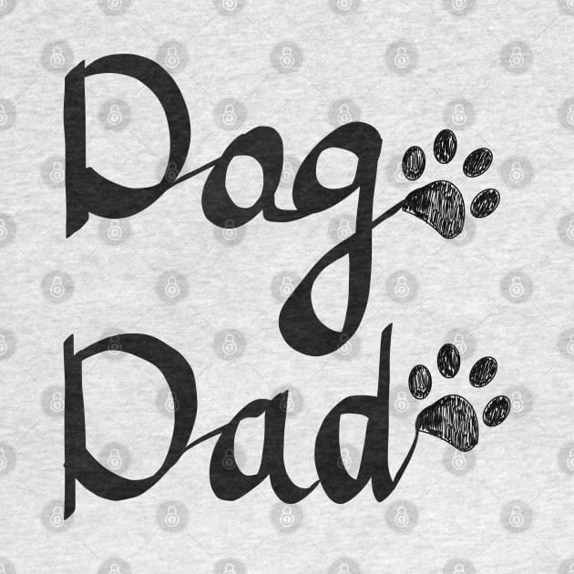 Calligraphic handwriting ''Dog Dad'' text by GULSENGUNEL